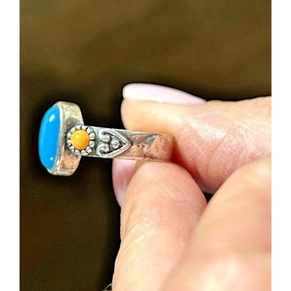 Carolyn Pollack Southwestern-Style .925 Sterling Silver Ring